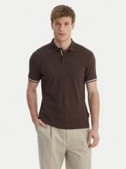 JOOP! Jeans Polo 15 JJJ-17Amare 30046012 Brązowy Modern Fit. Brązowe koszulki polo JOOP! Jeans, m, bez wzorów, z bawełny, bez kołnierzyka, bez ramiączek. Za 339.99 zł.