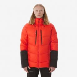 Ciepła alpinistyczna kurtka puchowa męska Makalu. Czarne kurtki SIMOND, l, bez wzorów, z materiału, z kapturem. Za 749.99 zł.