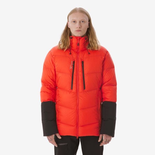 Ciepła alpinistyczna kurtka puchowa męska Makalu. Czarne kurtki SIMOND, l, bez wzorów, z materiału, z kapturem. Za 749.99 zł.