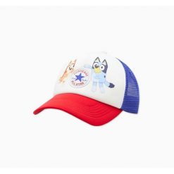 Czapka z daszkiem Converse Cam Bluey. Białe czapki z daszkiem Converse, bez wzorów. Za 122.00 zł.
