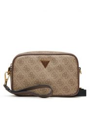 Guess Saszetka Vezzola Smart Accessories PMEVZL P3145 Beżowy. Brązowe saszetki i nerki Guess, z aplikacjami, ze skóry, bez dodatków. Za 337.99 zł.
