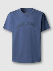 Pepe Jeans Koszulka "Gio" w kolorze niebieskim rozmiar: L. Niebieskie bezrękawniki Pepe Jeans, l, bez wzorów, z bawełny, bez kołnierzyka, bez ramiączek. Za 86.99 zł.