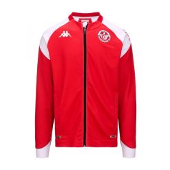 Kurtka z dresu Tunisie Arun Pro 7 2024. Białe kurtki Kappa, bez wzorów, z dresówki, bez kaptura. Za 292.90 zł.