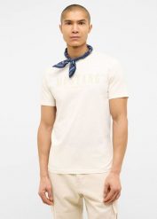 Męski T-Shirt Mustang Style Austin Whisper White 1016480 2013. Białe t-shirty Mustang, m, bez wzorów, bez kołnierzyka, bez ramiączek. Za 79.99 zł.