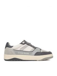 Guess Jeans Sneakersy EO-TEKSAS-01 126AM Szary. Szare buty sportowe casual Guess Jeans, z aplikacjami, z jeansu, bez zapięcia. Za 449.99 zł.