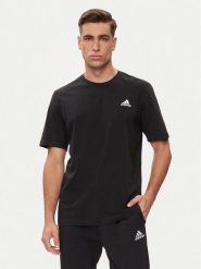 Adidas T-Shirt Essentials Single Jersey Embroidered Small Logo T-Shirt IC9282 Czarny Regular Fit. Czarne t-shirty sportowe Adidas, bez wzorów, z bawełny, bez ramiączek, na fitness i siłownię. Za 95.99 zł.