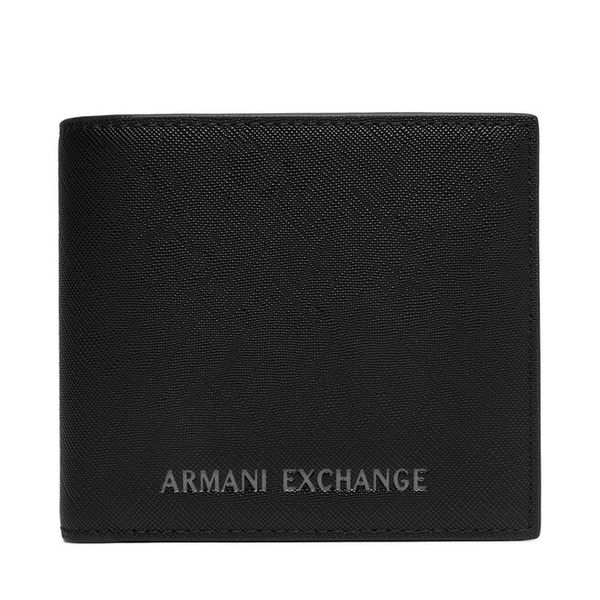 Portfel Armani Exchange. Czarne portfele Armani Exchange, bez wzorów. Za 296.99 zł.