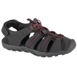 Sandały Campus Carlit Sandal CM0109122260 czarne. Czarne sandały z materiału, bez zapięcia. Za 298.63 zł.