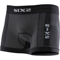 Bokserki sportowe BOX2. Czarne bokserki SIXS, m, bez wzorów, ze skóry. Za 220.50 zł.