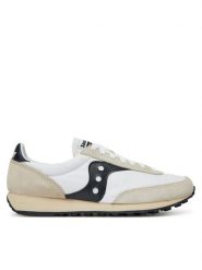 Saucony Sneakersy Trainer 80 S70884 9 Biały. Białe buty sportowe casual Saucony, bez wzorów, z materiału, bez zapięcia. Za 289.99 zł.