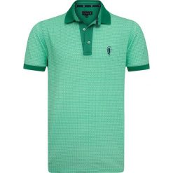 Koszulka polo "Bend" w kolorze zielonym. Zielone koszulki polo sportowe marki Sir Raymond Taylor, bez wzorów, z bawełny, bez kołnierzyka, bez ramiączek. W wyprzedaży za 128.95 zł.