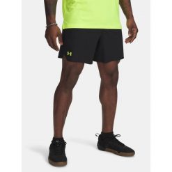 Spodenki krótkie męskie Under Armour Vanish Woven 6in Shorts. Czarne szorty Under Armour, m, bez wzorów. Za 191.65 zł.