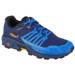 Buty do biegania męskie, Inov-8 Roclite Ultra G 320. Niebieskie buty do biegania Inov-8, bez wzorów, z gumy, bez zapięcia, do biegania. Za 629.99 zł.