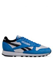 Reebok Sneakersy Classic Leather 100075297 Niebieski. Niebieskie buty sportowe casual Reebok, bez wzorów, ze skóry, bez zapięcia. Za 329.99 zł.