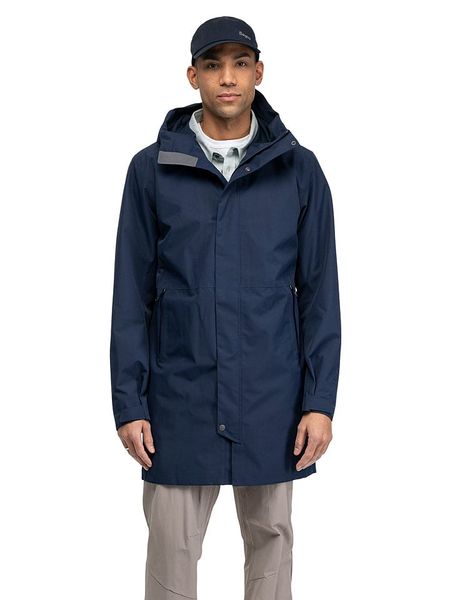 Bergans Płaszcz funkcyjny "Oslo" w kolorze granatowym rozmiar: XL. Niebieskie kurtki outdoor i hardshell Bergans, m, bez wzorów, z materiału, bez kaptura. Za 367.22 zł.
