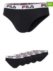 Fila Slipy (5 par) w kolorze czarnym rozmiar: XXL. Czarne slipki Fila, xxl, bez wzorów. Za 100.99 zł.