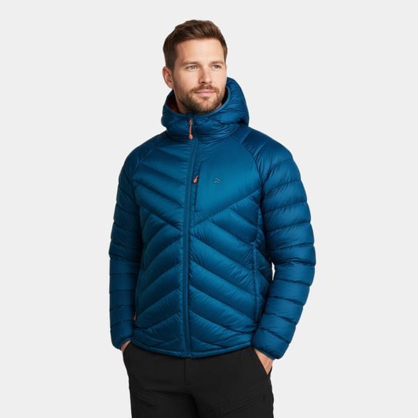 Kurtka męska puchowa Alpinus Oronaye. Brązowe kurtki Alpinus, m, bez wzorów, z poliamidu, bez kaptura. Za 699.00 zł.