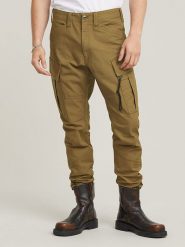 G-Star Bojówki - Slim fit - w kolorze khaki rozmiar: W35/L32. Brązowe joggery i bojówki G-Star, l, bez wzorów, retro. Za 190.18 zł.
