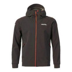 Kurtka softshell z kapturem Musto Lpx. Czarne kurtki Musto, bez wzorów, z softshellu, z kapturem. Za 860.00 zł.