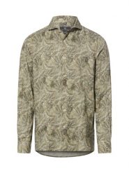 Nils Sundström koszula lniana na co dzień Mężczyźni Slim Fit len zielony, XXL. Zielone koszule Nils Sundström, na lato, m, bez wzorów, ze lnu, bez kołnierzyka, bez ramiączek. Za 199.95 zł.