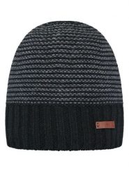 Barts Czapka "David" w kolorze czarnym rozmiar: onesize. Czarne czapki zimowe Barts, z aplikacjami, ze splotem. Za 95.92 zł.