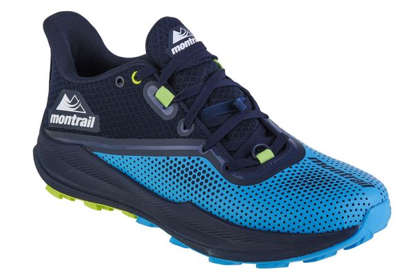 Buty do biegania męskie, Columbia Montrail Trinity FKT. Niebieskie buty turystyczne Columbia, bez wzorów, z materiału, przed kostkę, bez zapięcia, do biegania. Za 399.99 zł.