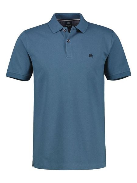 Lerros Koszulka polo w kolorze niebieskim rozmiar: XL. Niebieskie koszulki polo Lerros, xl, bez wzorów, z bawełny, bez kołnierzyka, bez ramiączek. Za 100.52 zł.
