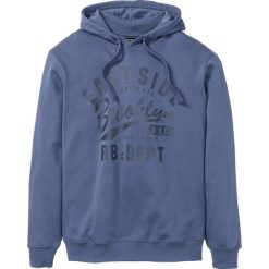 Bluza z kapturem Slim Fit bonprix indygo. Bluzy marki bonprix. Za 74.99 zł.