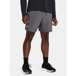 Spodenki do biegania męskie Under Armour Launch 7". Szare szorty Under Armour, m, bez wzorów. Za 99.99 zł.