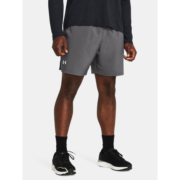 Spodenki do biegania męskie Under Armour Launch 7". Szare szorty Under Armour, m, bez wzorów. Za 99.99 zł.