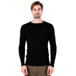 Koszulka termoaktywna męska Woolona Remus z długim rękawem 100% Merino. Czarne bielizna termoaktywna WOOLONA, l, bez wzorów, z wełny, bez ramiączek. W wyprzedaży za 306.00 zł.