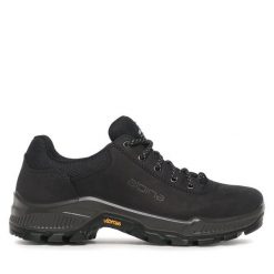 Trekkingi Alpina. Czarne buty trekkingowe Alpina, bez wzorów, bez zapięcia. Za 489.99 zł.