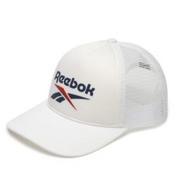 Czapka z daszkiem Reebok. Białe czapki z daszkiem Reebok, bez wzorów. Za 79.99 zł.