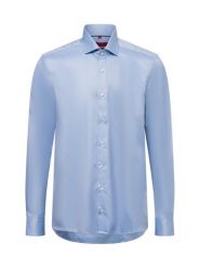 Finshley & Harding Koszula Mężczyźni Slim Fit Bawełna niebieski, 45. Niebieskie koszule Finshley & Harding, m, bez wzorów, z bawełny, bez kołnierzyka, bez ramiączek. Za 199.95 zł.