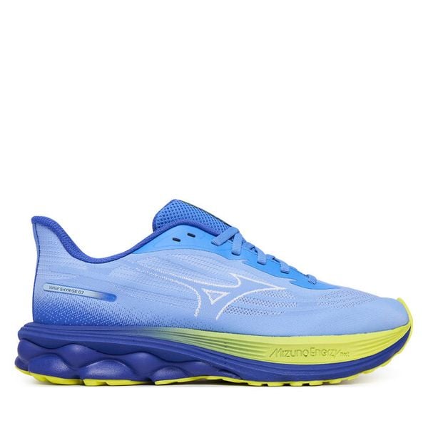 Buty do biegania Mizuno. Niebieskie buty do biegania Mizuno, bez wzorów, bez zapięcia, do biegania, mizuno wave. Za 599.99 zł.