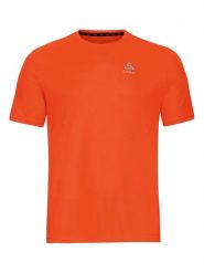 Odlo Koszulka "Essential Flyer" w kolorze pomarańczowym do biegania rozmiar: S. Pomarańczowe t-shirty sportowe ODLO, bez wzorów, z materiału, bez ramiączek, do biegania. Za 92.42 zł.