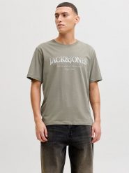 Jack & Jones Koszulka "Devin Daytona" w kolorze khaki rozmiar: S. Brązowe bezrękawniki Jack & Jones, s, bez wzorów, z bawełny, bez kołnierzyka, bez ramiączek. Za 39.58 zł.