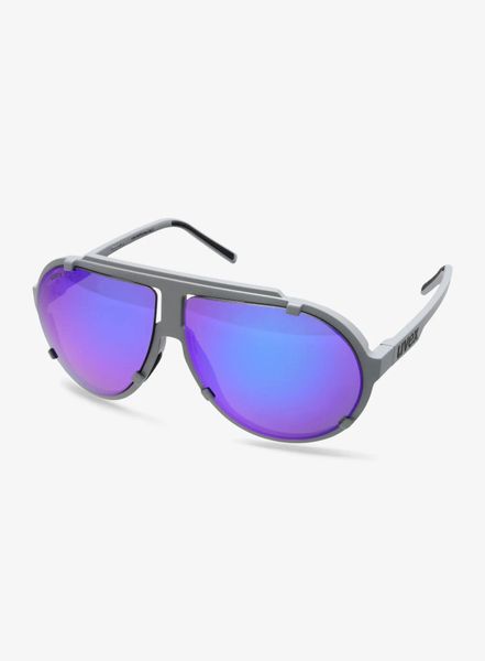 Okulary przeciwsłoneczne Uvex Esntl Pina - grey matt/mirror purple. Szare okulary przeciwsłoneczne Uvex. Za 359.99 zł.