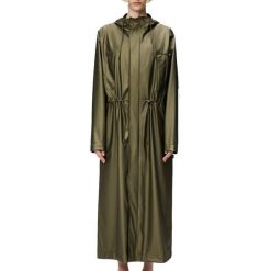 Kurtka RAINS BOLD LONGEST JACKET W3 Zielony. Zielone kurtki Rains, xs, bez wzorów, z syntetyku, bez kaptura. Za 390.99 zł.