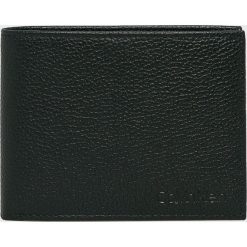 Calvin Klein - Portfel skórzany. Czarne portfele CALVIN KLEIN, bez wzorów, z materiału. W wyprzedaży za 179.90 zł.