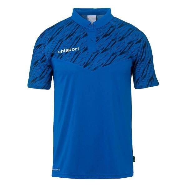 Polo Uhlsport Progressive 28. Białe koszulki polo Uhlsport, bez wzorów, bez kołnierzyka, bez ramiączek, do piłki nożnej. Za 180.00 zł.