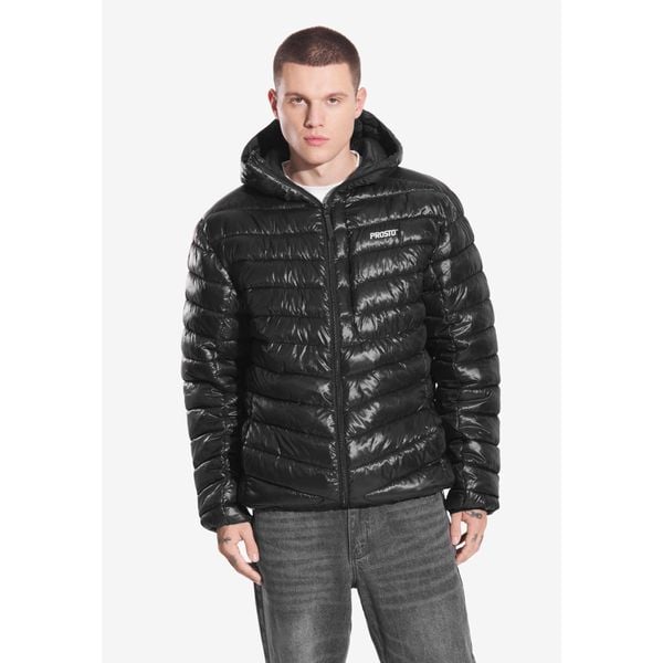 Kurtka turystyczna męska Prosto Synthetic. Czarne kurtki Prosto., m, bez wzorów, bez kaptura. W wyprzedaży za 305.99 zł.