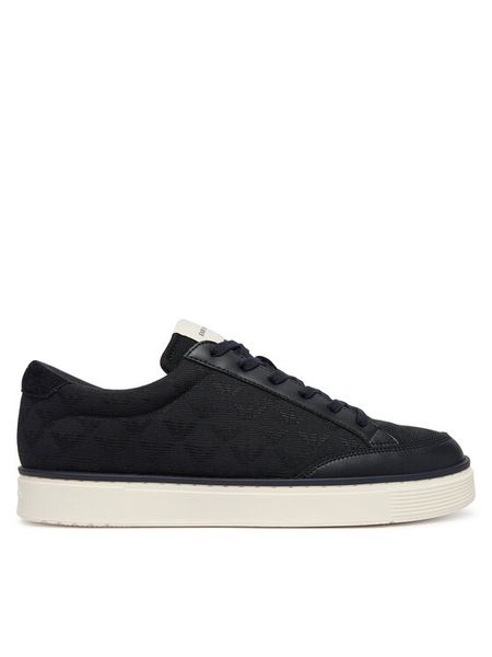 Emporio Armani Sneakersy EM004782 AF23199 MB483 Granatowy. Niebieskie buty sportowe casual Emporio Armani, bez wzorów, z materiału, bez zapięcia. Za 815.99 zł.