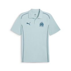 Polo OM 2024/25. Niebieskie koszulki polo Puma, bez wzorów, bez kołnierzyka, bez ramiączek, do piłki nożnej. W wyprzedaży za 180.45 zł.