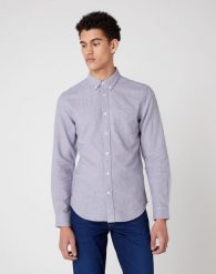 WRANGLER LS1PKT BUTTON DOWN MĘSKA KOSZULA LUNAR ROCK GREY W5F33ZXKH 112130121. Szare koszule Wrangler, m, bez wzorów, bez kołnierzyka, bez ramiączek. Za 129.99 zł.