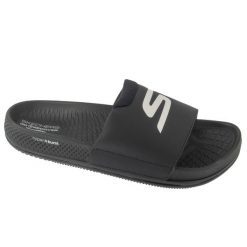 Klapki na basen męskie, Arch Fit Hyper Slide. Czarne klapki Skechers. Za 279.99 zł.