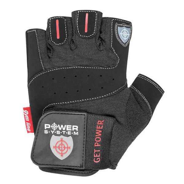 Rękawiczki fitness POWER-SYSTEM GET POWER. Czarne rękawiczki POWER SYSTEM, bez wzorów. Za 42.00 zł.