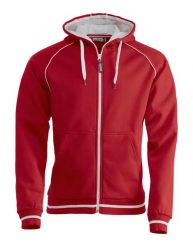 Clique Gerry — bluza z kapturem strukturalna, czerwona. Czerwone bluzy z kapturem CLIQUE, s, bez wzorów, z bawełny, z kapturem. Za 274.42 zł.