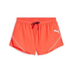 Szorty Puma Raceday Ultraweave Split 3". Czerwone krótkie spodenki sportowe Puma, l, bez wzorów, z materiału. Za 193.40 zł.