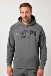 Męska Bluza z kapturem belly fit fitness dzianina dresowa kaptur do rozm. 7XL. Szare bluzy z kapturem JAY-PI, m, bez wzorów, z bawełny, z kapturem. Za 349.99 zł.